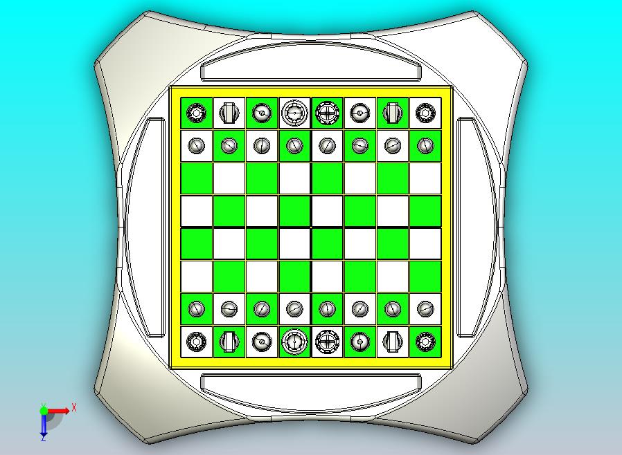 国际象棋CATIA V5 r21模型