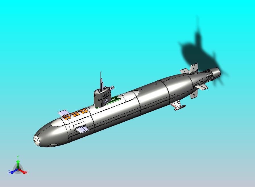 核潜艇CATIA V5 r21模型