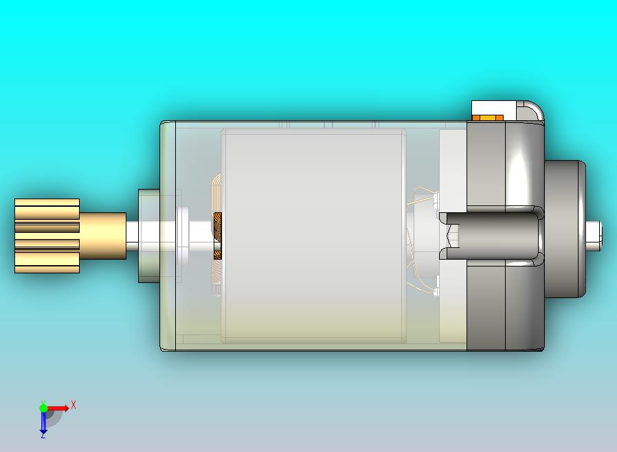 小型直流电动机CATIA V5 r21完整结构