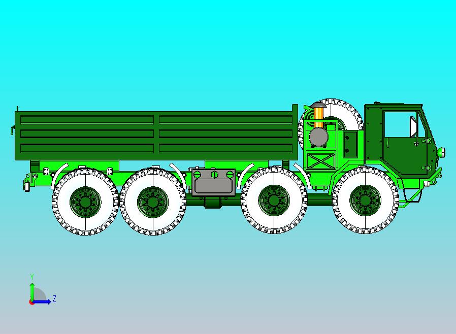 军用卡车CATIA V5 r21模型