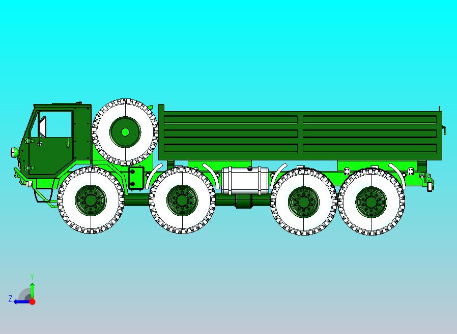军用卡车CATIA V5 r21模型
