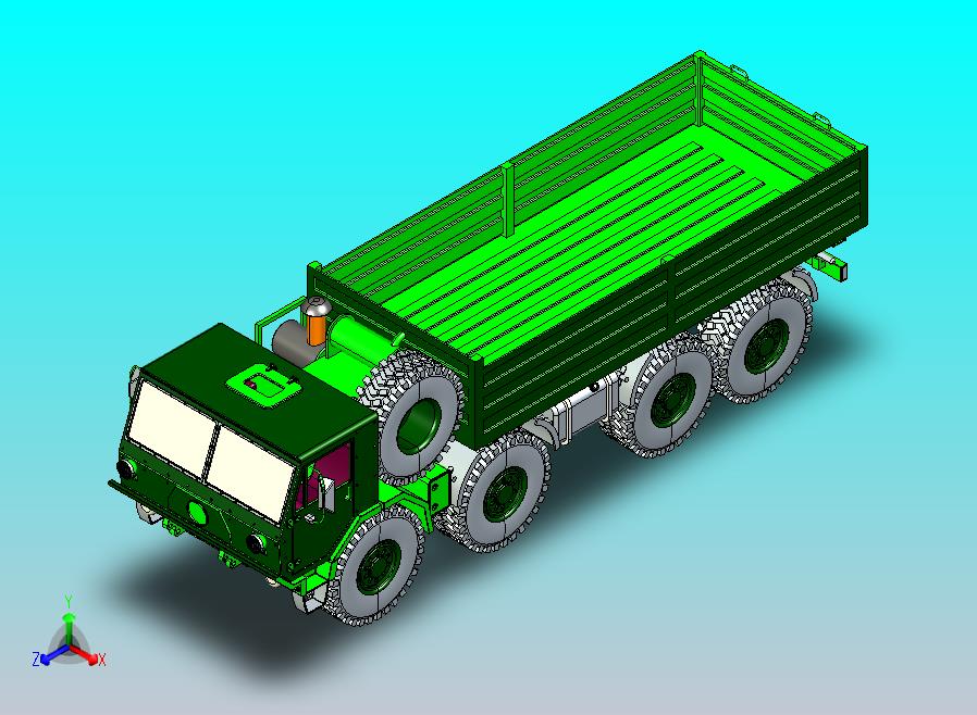 军用卡车CATIA V5 r21模型