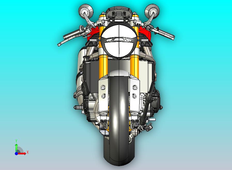 本田摩托车CATIA V5 r21模型
