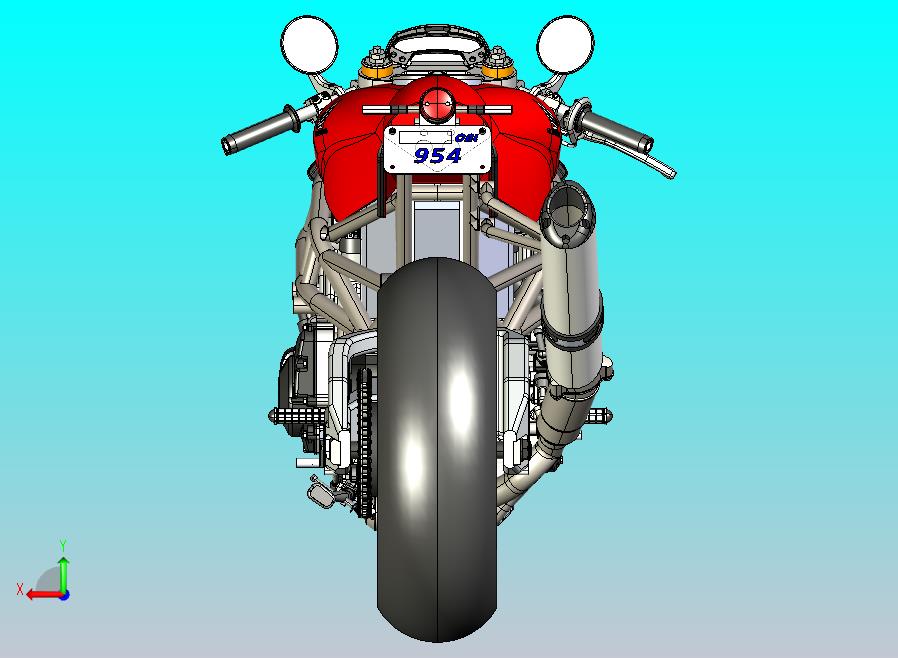 本田摩托车CATIA V5 r21模型