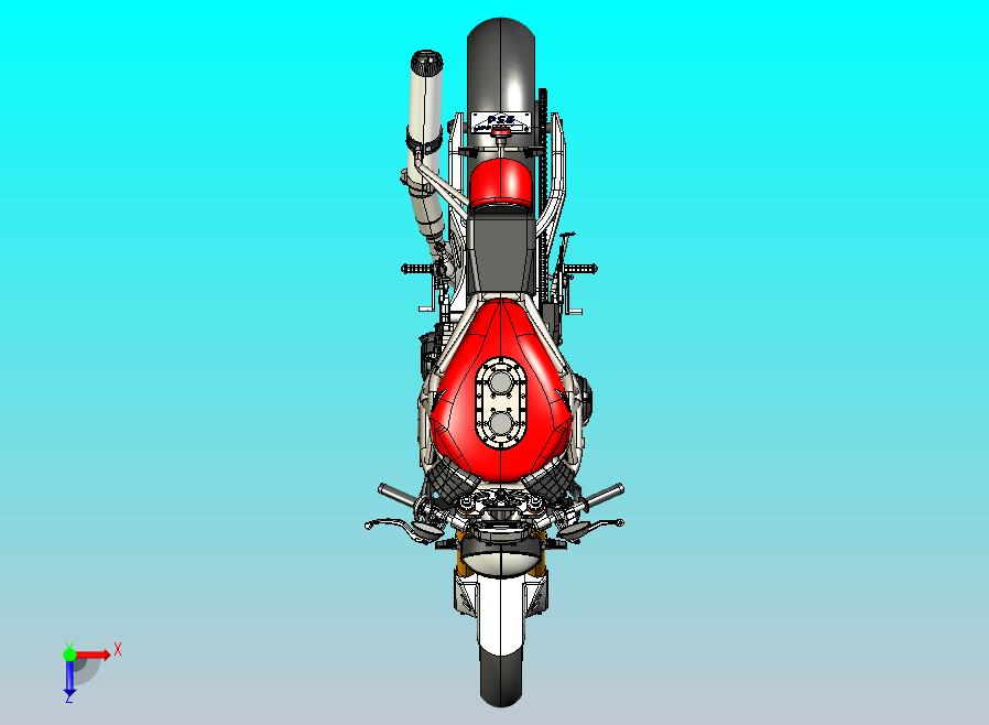 本田摩托车CATIA V5 r21模型