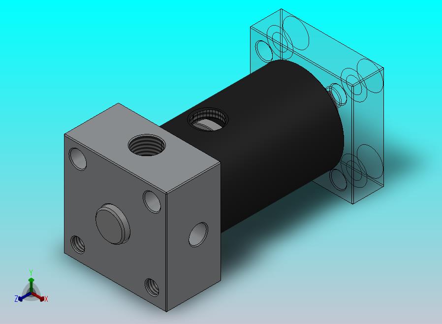 圆形气缸 20x8x65