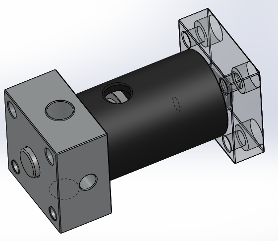 圆形气缸 20x8x65