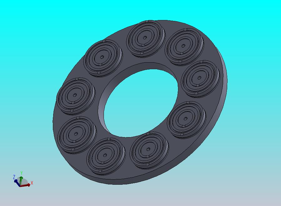 液压泵的板式和圆柱形活塞盖