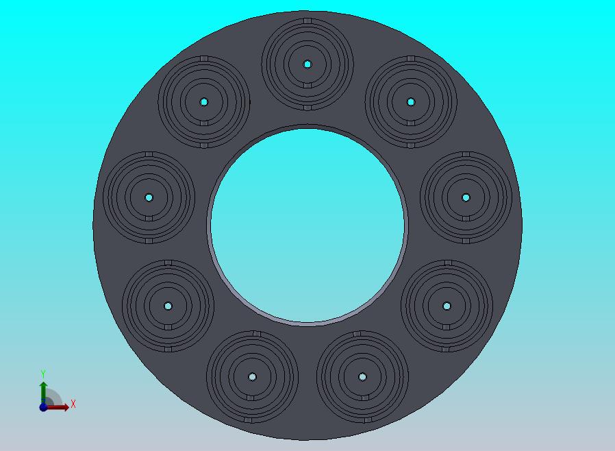 液压泵的板式和圆柱形活塞盖