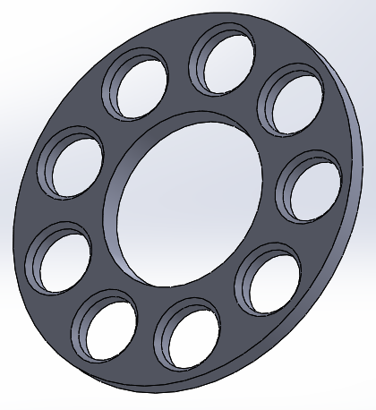 液压泵的板式和圆柱形活塞盖