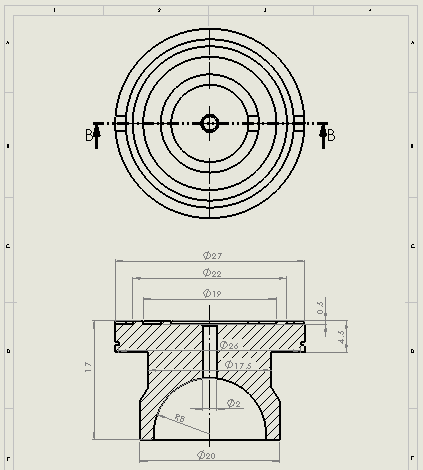 液压泵的板式和圆柱形活塞盖