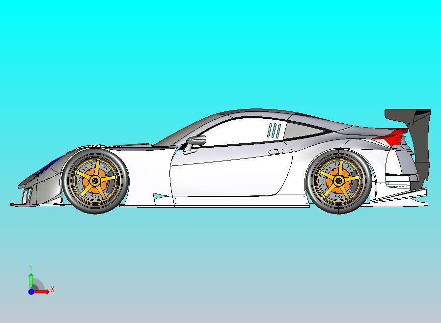 Honda_HSV-GT超跑1比1CATIA V5 r21造型