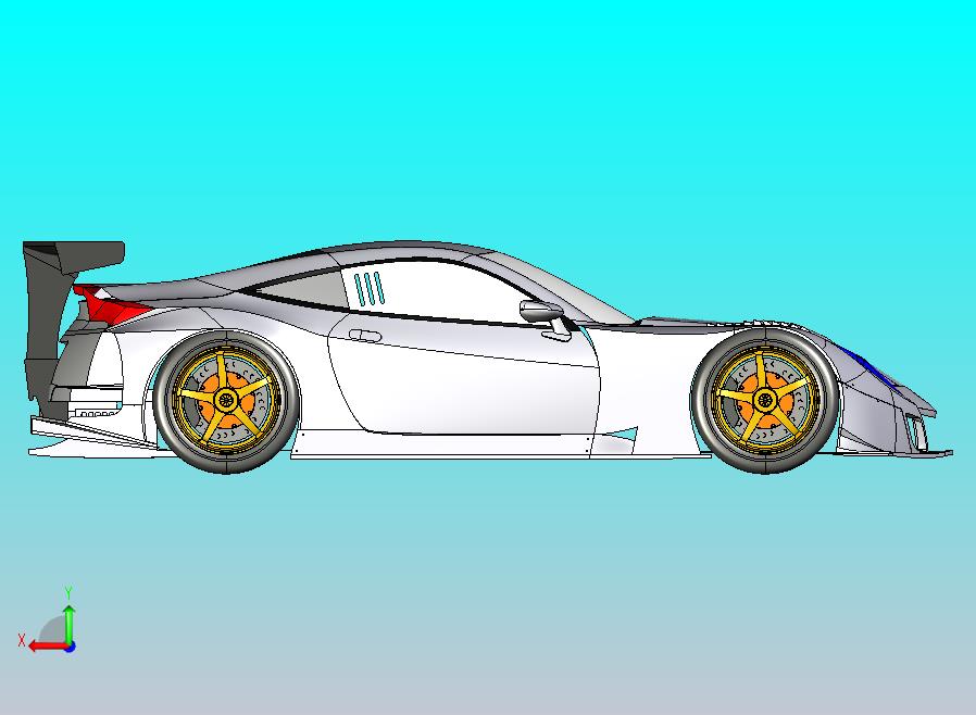 Honda_HSV-GT超跑1比1CATIA V5 r21造型