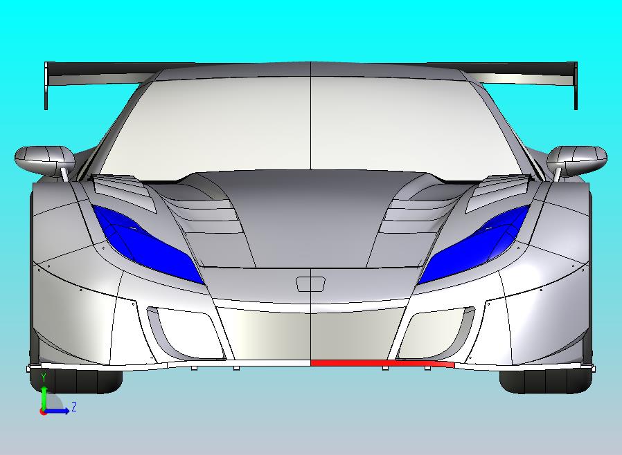 Honda_HSV-GT超跑1比1CATIA V5 r21造型