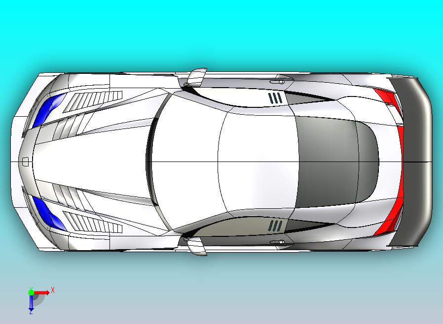 Honda_HSV-GT超跑1比1CATIA V5 r21造型