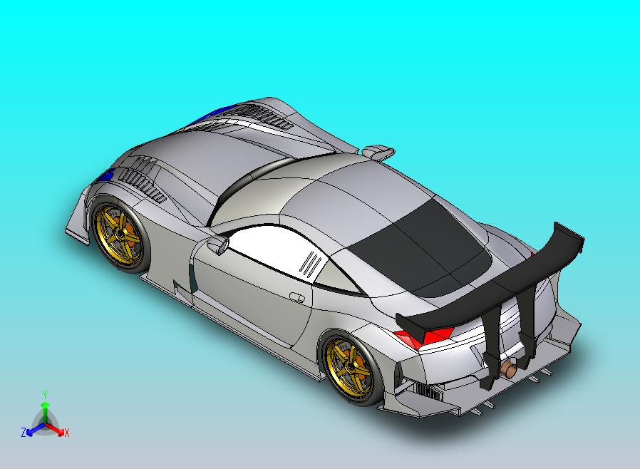 Honda_HSV-GT超跑1比1CATIA V5 r21造型