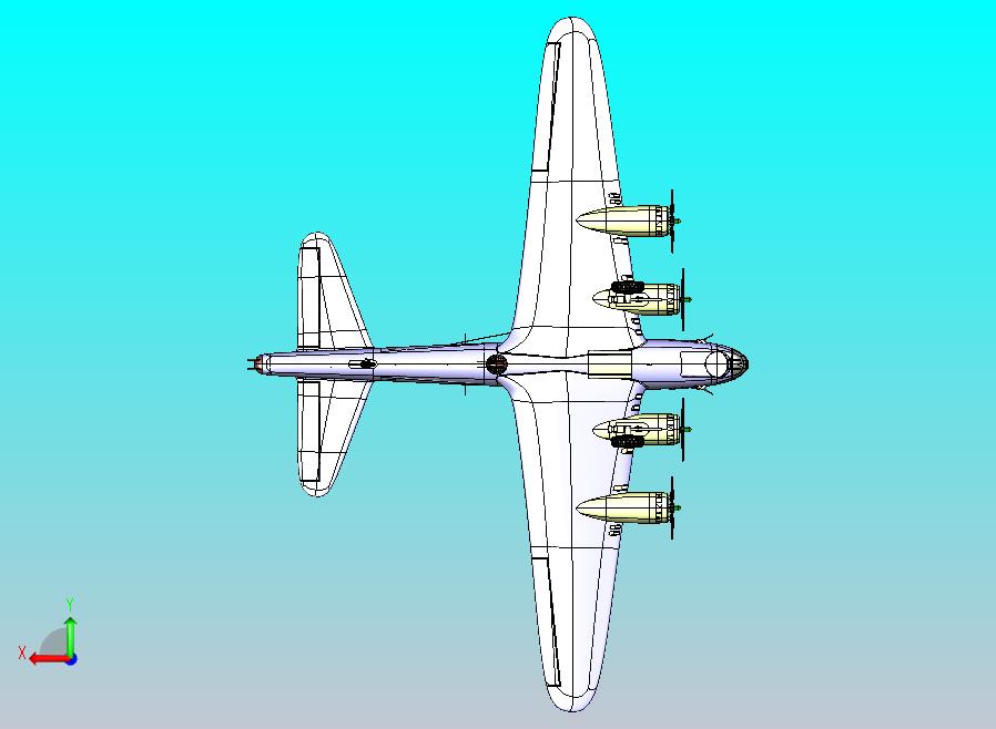 B-17同温层堡垒远程轰炸机