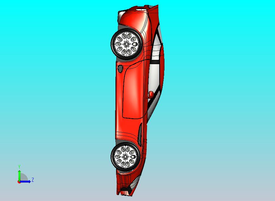 阿尔法罗密欧TZ3 跑车CATIA V5 r21模型
