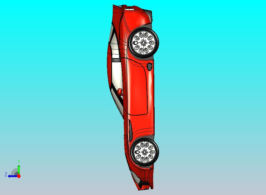 阿尔法罗密欧TZ3 跑车CATIA V5 r21模型