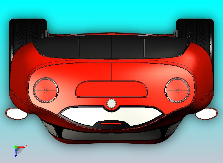 阿尔法罗密欧TZ3 跑车CATIA V5 r21模型