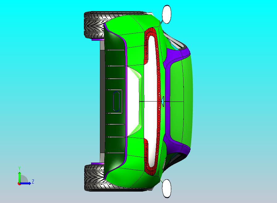 阿斯顿马丁跑车1比1比例CATIA V5 r21模型