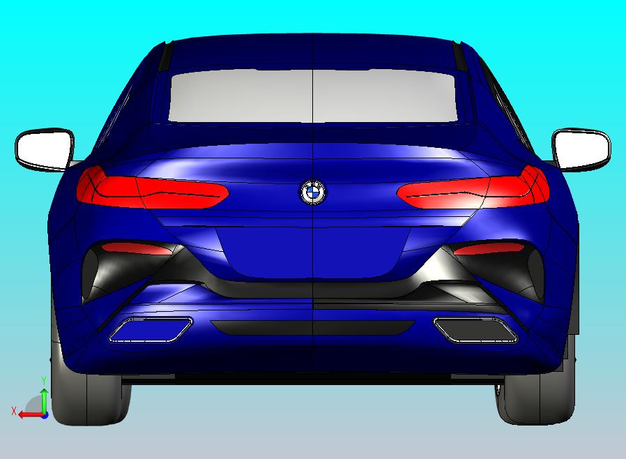 宝马M850i轿跑CATIA V5 r21模型