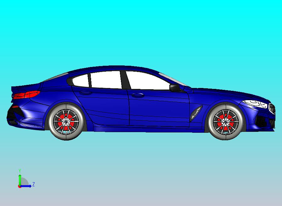 宝马M850i轿跑CATIA V5 r21模型