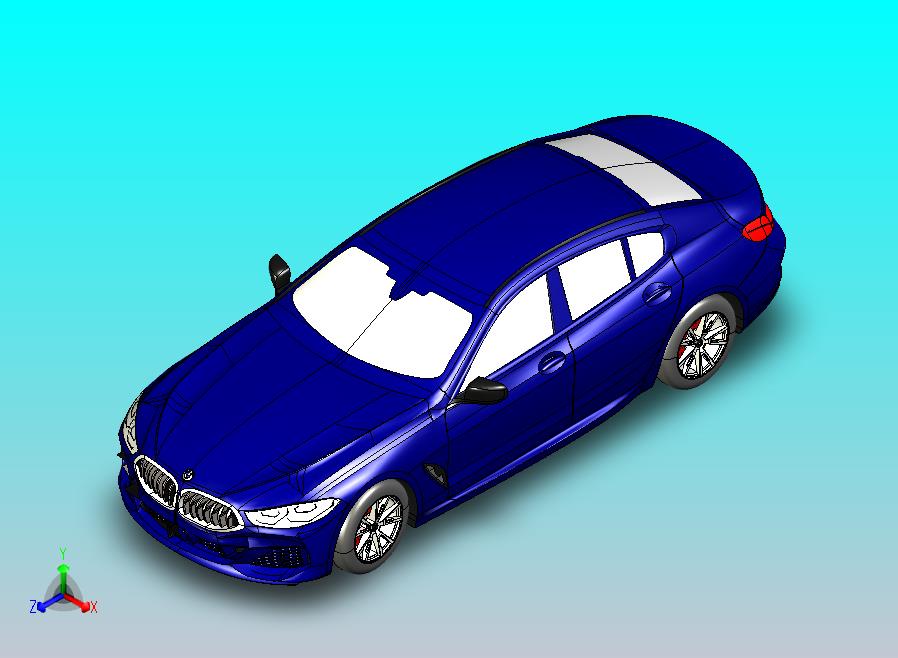 宝马M850i轿跑CATIA V5 r21模型