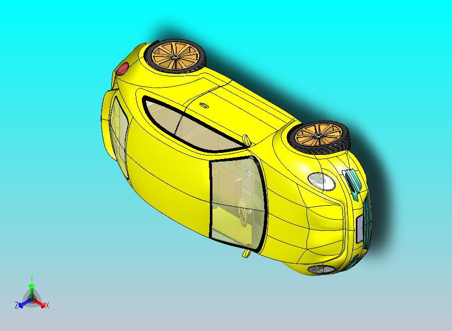 大众甲壳虫CATIA V5 r21模型