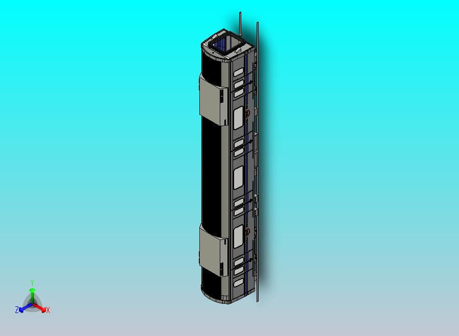 地铁车厢CATIA建模