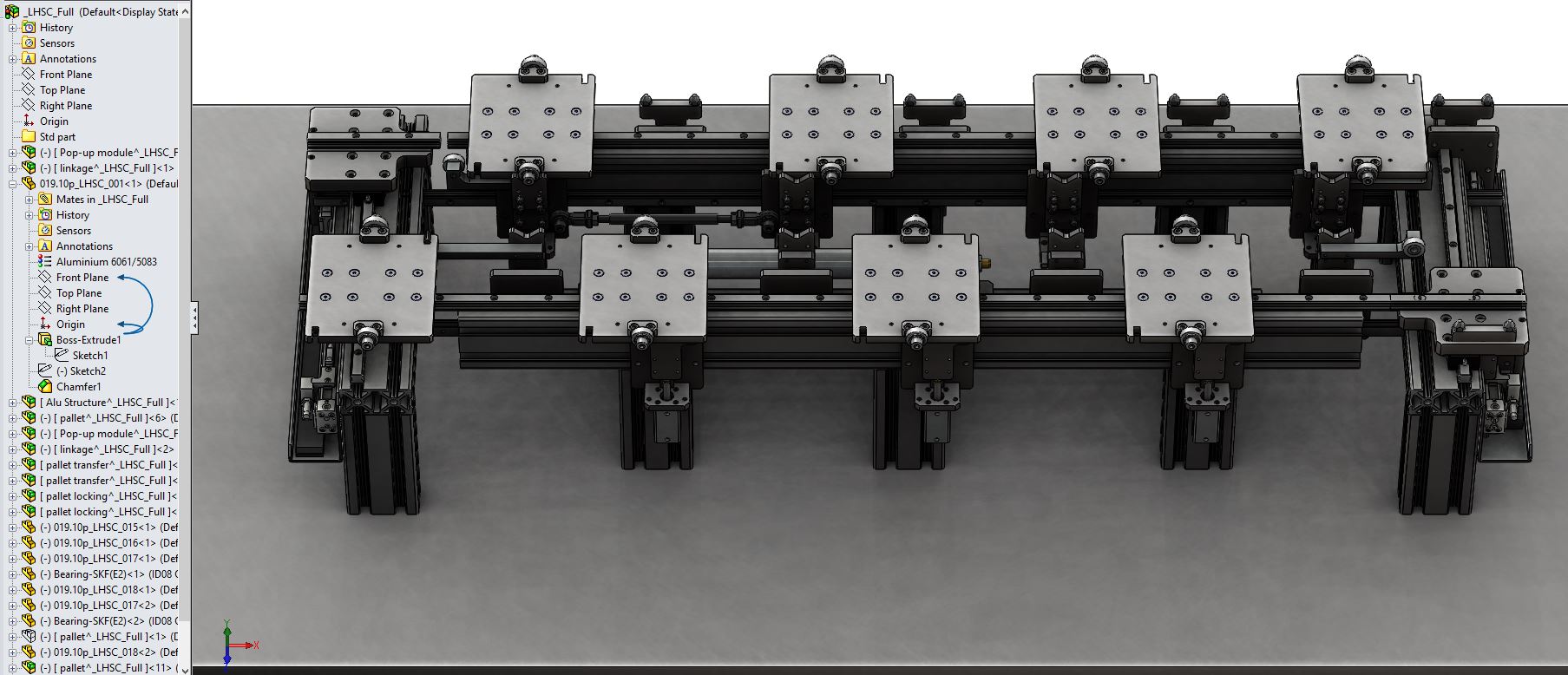 带圆柱的线性高速线性变换器