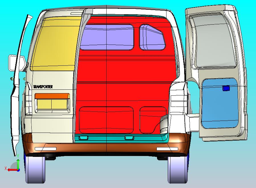 大众商务车CATIA V5 r21模型