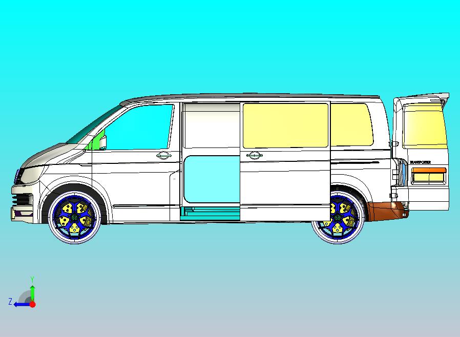 大众商务车CATIA V5 r21模型