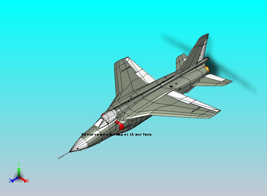 飞豹歼击轰炸机CATIA模型