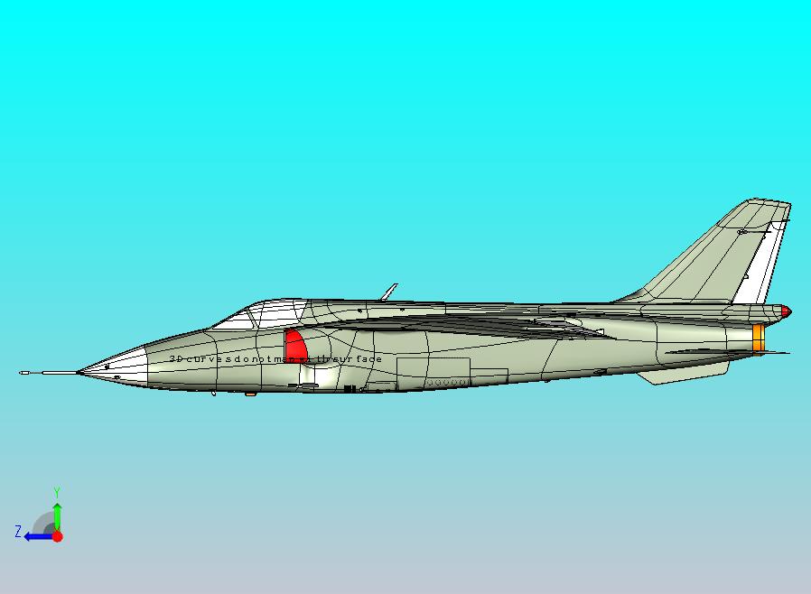 飞豹歼击轰炸机CATIA模型