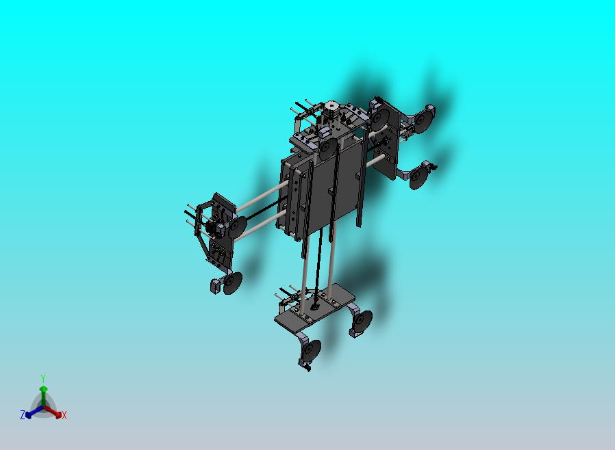 高层建筑擦窗机器人