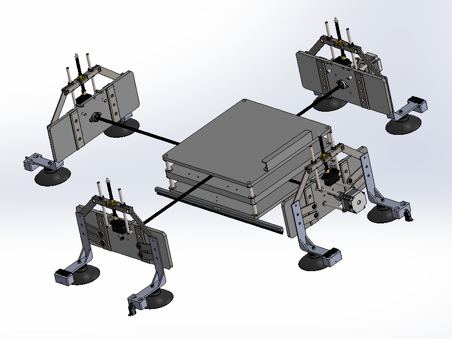 高层建筑擦窗机器人