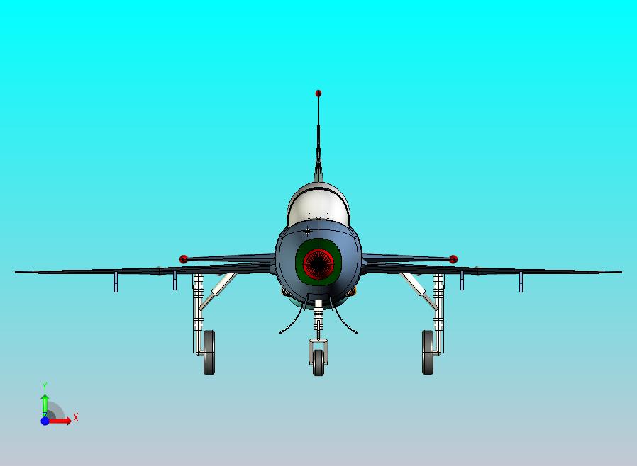 歼7mg战斗机CATIA模型