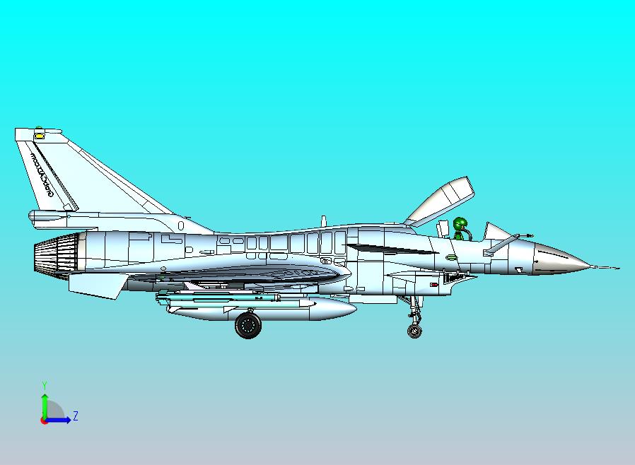 歼10战斗机CATIA V5 r21模型