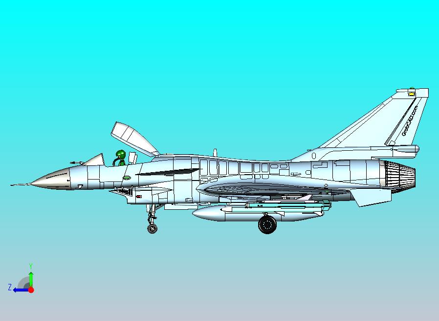 歼10战斗机CATIA V5 r21模型