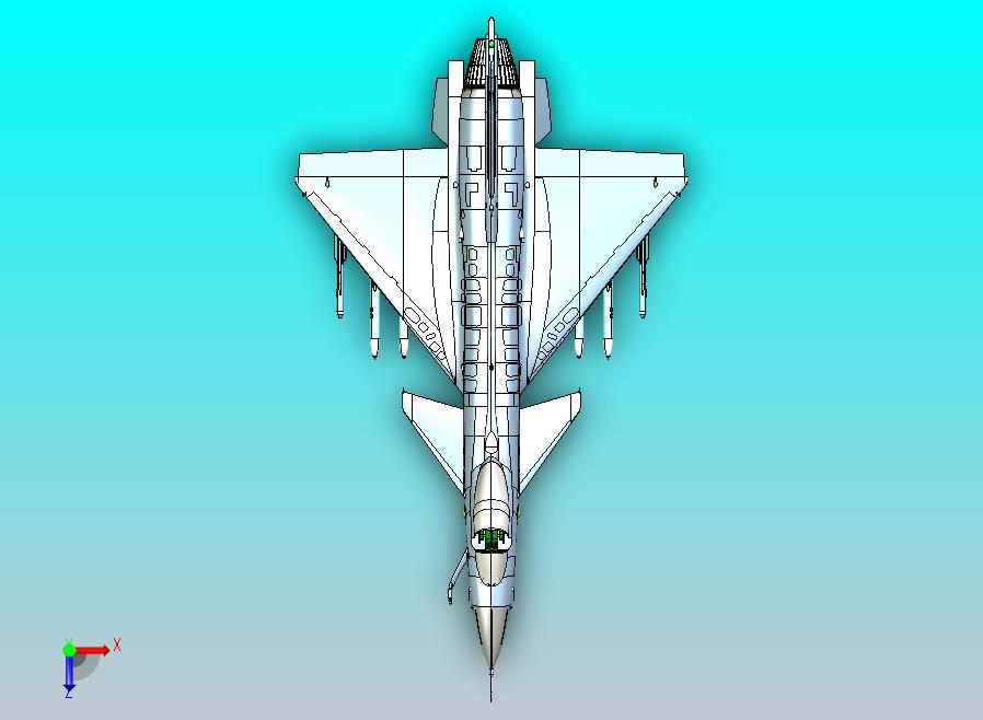 歼10战斗机CATIA V5 r21模型