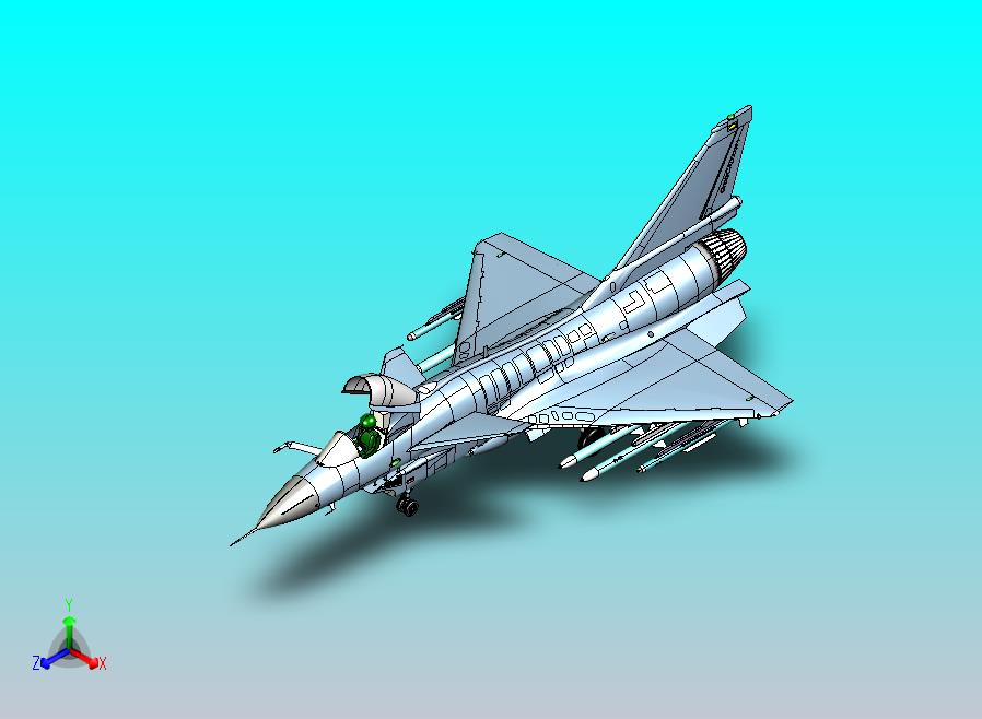 歼10战斗机CATIA V5 r21模型