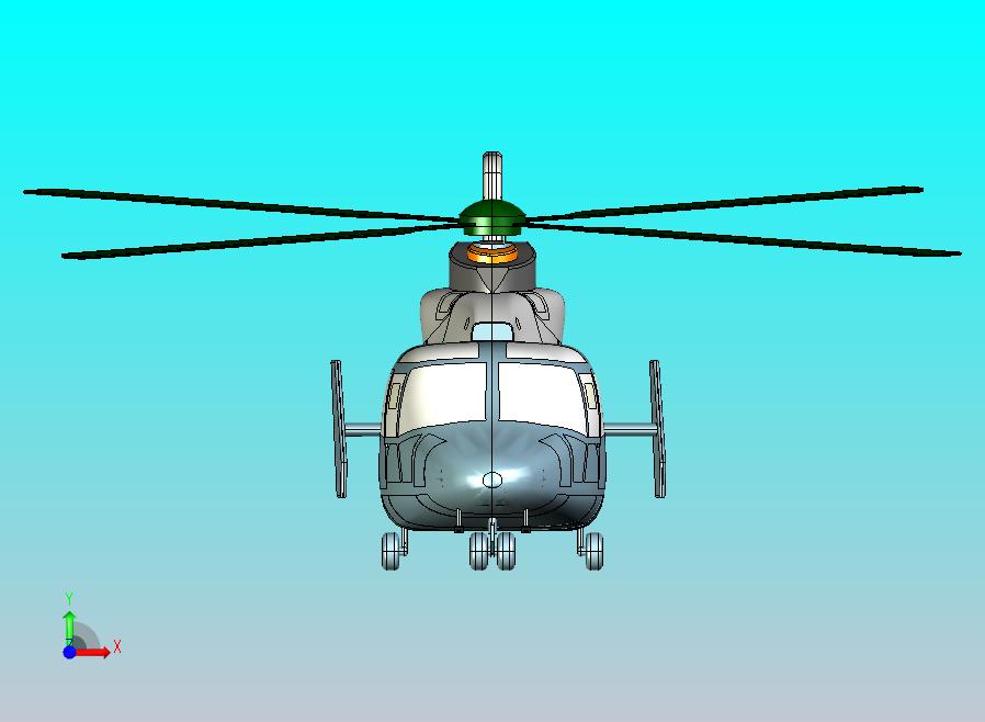 直9直升飞机CATIA V5 r21模型