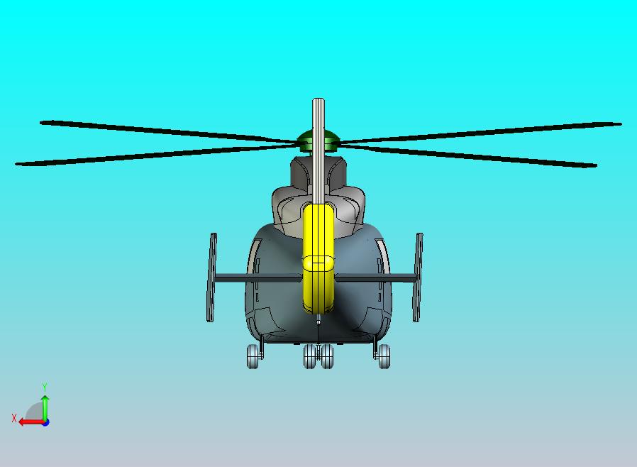 直9直升飞机CATIA V5 r21模型