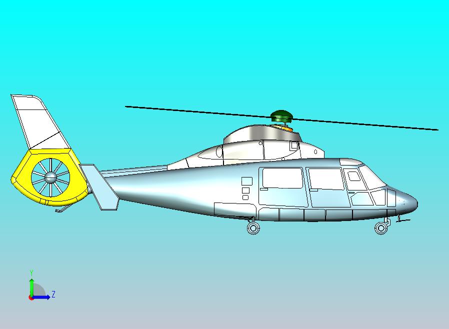 直9直升飞机CATIA V5 r21模型