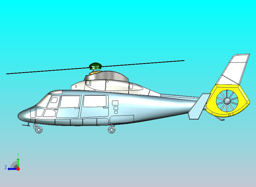 直9直升飞机CATIA V5 r21模型