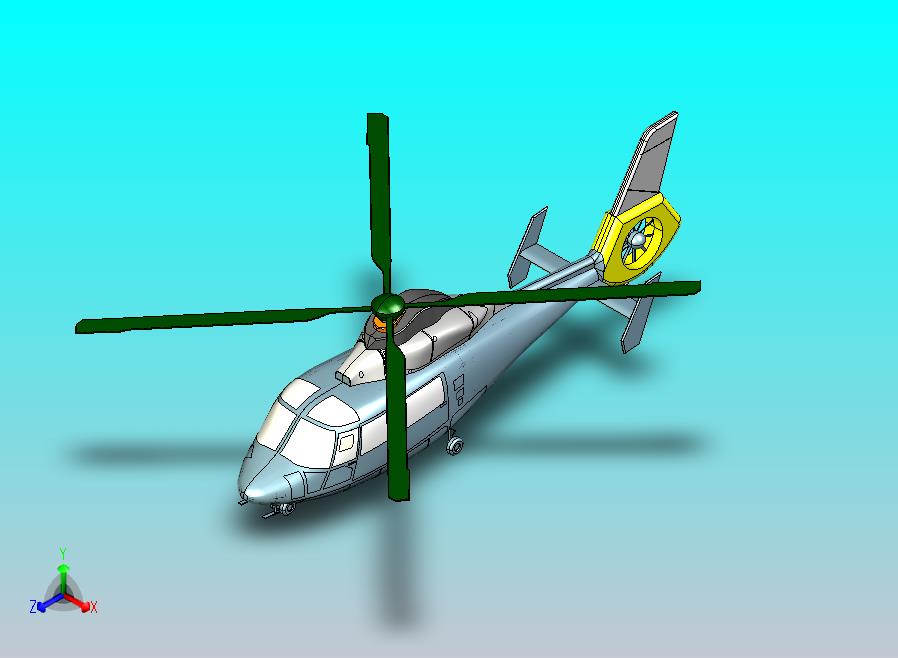 直9直升飞机CATIA V5 r21模型