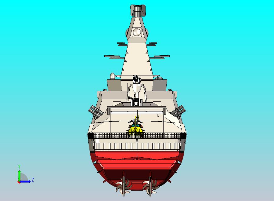 隐身驱逐舰CATIA V5 r21模型