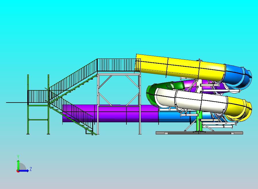 游乐场滑道CATIA V5 r21设计
