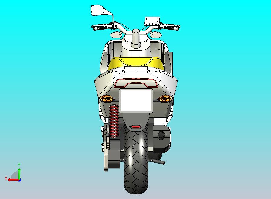 电单车的CATIA模型